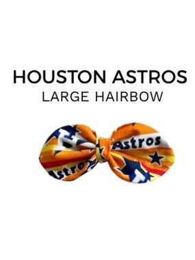 Houston Astros Hair Bow Large